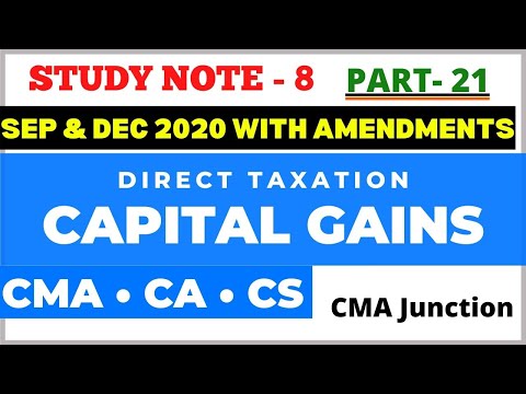 Capital Gains | Section 54EE | Section 54F | Direct Taxation | CMA | CA | CS |