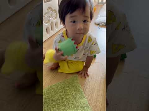 遊んでるところを撮影しようと思ったら… #赤ちゃん #cute #1歳 #注意 #baby #びっくり