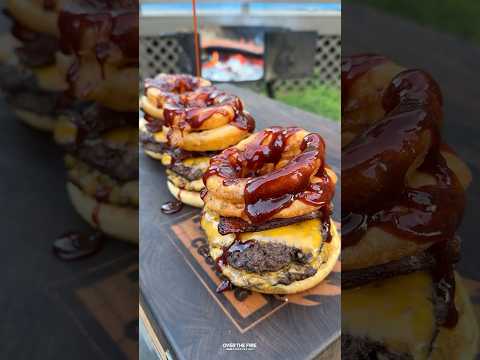 BBQ Bacon Cheeseburger | Over The Fire Cooking by Derek Wolf