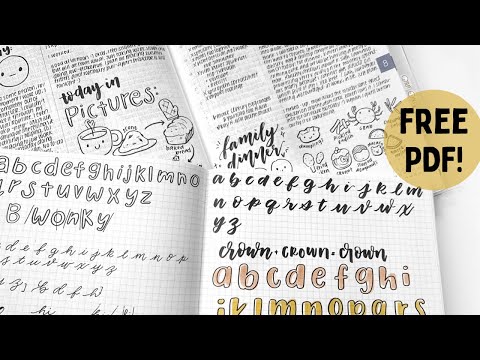 5 Handlettering Fonts For Planners & Journals