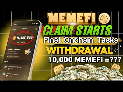 Memefi Airdrop Claim Start || MEMEFI token Listing - Memefi free crypto airdrop withdraw and sell