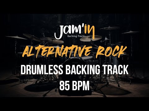 Alternative Rock Drumless Backing Track 85 BPM