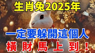 生肖兔2025年一定要躲開這個人，他是你運勢的剋星，切勿掉以輕心！【佛語禪音】#生肖 #命理 #運勢 #屬相 #風水