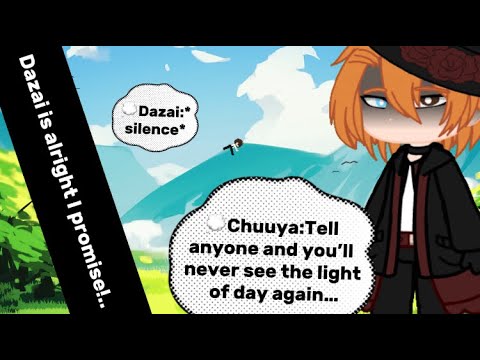 Trampoline’s are so fun!! || Bsd || Dazai&Chuuya || No one was hurt… ||