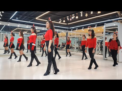 Santa Is Coming To Town line dance | teach 스텝설명 | 산타 이즈 커밍 투  타운 라인댄스 | 초급 | Mariah Carey | LDWKA