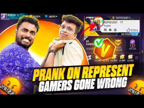 V Badge Prank On Represent Gamer Gone Wrong 😱  - Garena Free Fire Max