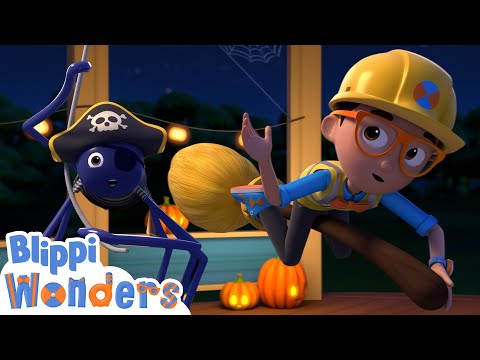 Blippi's Best Halloween Party | Blippi Wonders | Kids Cartoons | Party Playtime!