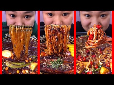 SPICY HOT POTMEATSPICY NOODLE EATING SHOW | 면 먹방훠궈꼬치구이 다양한 음식 먹방모음 | Ep38