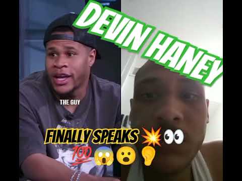 DevinHaney breaks silence. A must watch!!👀💯😱👂👂😮💥 #haney #devinhaney #boxing #devinhaneypromotions