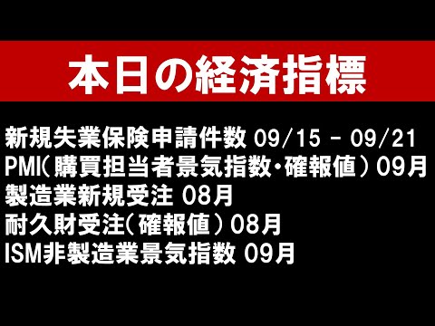 本日発表予定の経済指標解説0004新規失業保険申請件数ほか