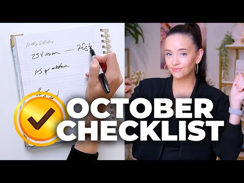 2025 Ready: Your October Planning Checklist for a Successful New Year!