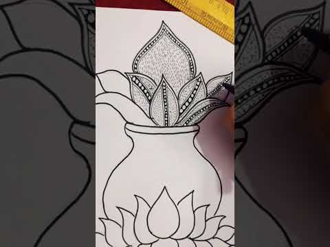 mandal art... #mandalaart #mandalarts #shortsfeed #kalash #youtubeshorts #shorts #shortsvideo