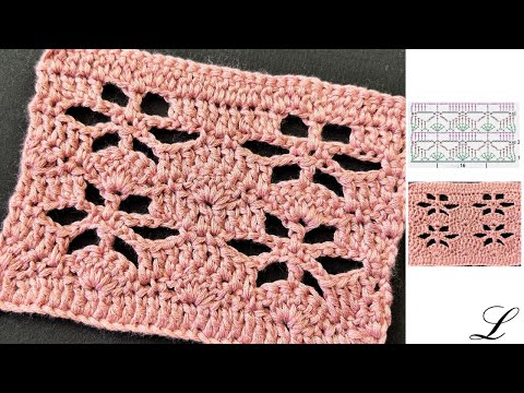 EASY Crochet Flower Pattern Diagram Included