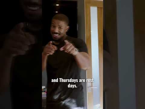 Michael B Jordan's Crazy Workout Routine #shorts #michaelbjordan #creed #fitness #spillthetea