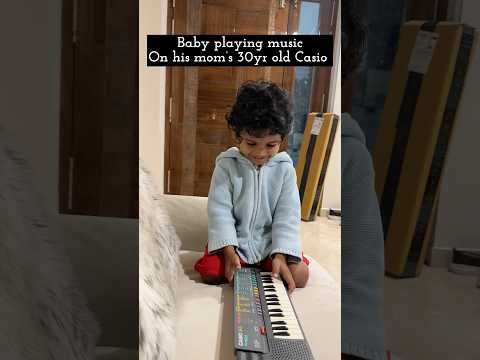 Baby playing music on Casio #telugushorts #vlogtelugu #teluguvideos #familyvlog #babyvlog #foodvlog