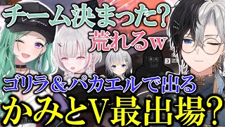 【チーム決まった？】渋ハル主催のV最協S6にゴリラ＆パカエルの炎上不可避チームで出ようとするかみとww【APEX/かみと/kamito/切り抜き】【空澄セナ/八雲べに】