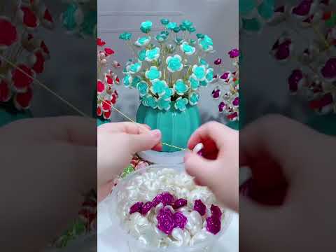 Handmade diy beads flowers #handmade #diy #beads #handmadegifts #flowers #gift #homedecor #diybeads