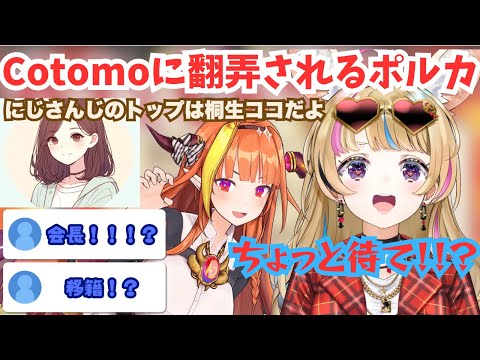 AIおしゃべりアプリ「Cotomo」にVtuberについて質問をしたら予想の斜め上の回答が返ってきてリスナーと共に弄ばれた尾丸ポルカ【ホロライブ切り抜き/尾丸ポルカ】