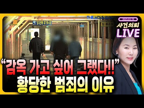 "감옥가고 싶어 그랬다" 황당한 범행의 이유 - 3월 19일 서혜진 라이브 (서혜진 변호사)