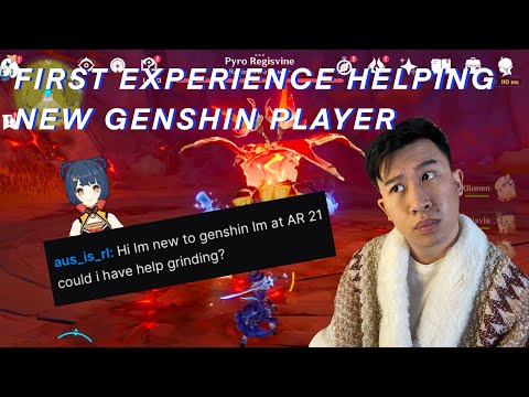 My first experience helping new Genshin Impact player at AR21 🤯