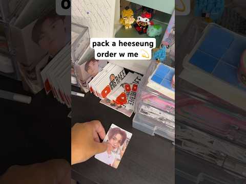 pack a heeseung order with me 💫 #pwm #packwithme #packingorders #enhypen #heeseung