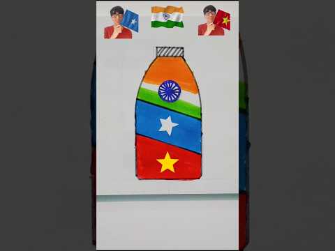 India 🇮🇳 Vietnam 🇻🇳 And Somalia 🇸🇴 Flag Drawing | #shorts