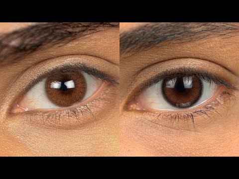 Best Contact Lenses for Brown Eyes | Solotica Tuipis Brown & AMARA Shakerato