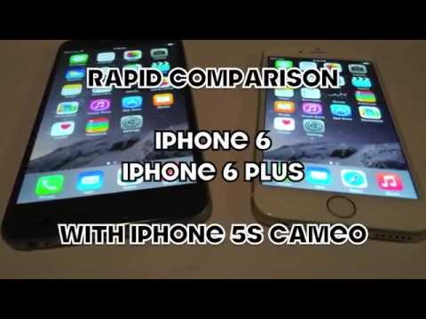 Rapid Comparison: iPhone 6 or vs 6 Plus with iPhone 5S cameo