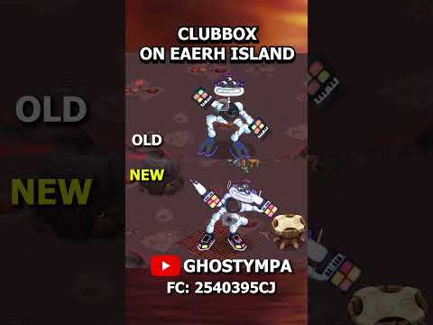 OLD vs NEW - CLUBBOX on EARTH ISLAND - #shorts #viral #mysingingmonsters #clubbox #animation