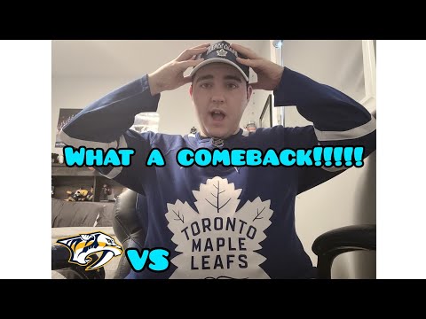 WHAT A COMEBACK!!!! Leafs Vs Predators PostGame Rundown