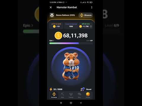 Hamster Kombat maining App| Hamster kombat Airdrop | New mining app| Crypto currency bit