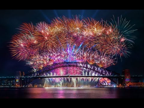 Sydney New Year's Eve Fireworks Sydney Midnight Fireworks🎆