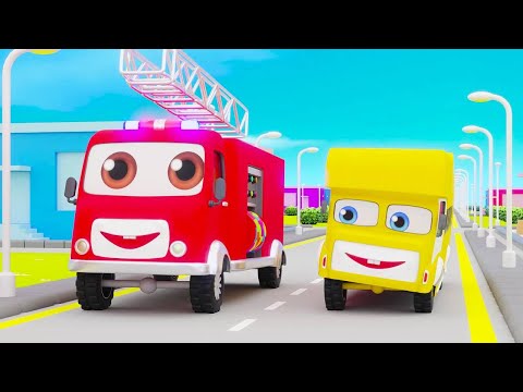 If You're Happy and You Know It Jump Aboard | Bus Nursery Rhymes and Educational Videos for Kids