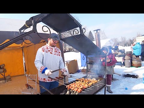 Russian Village Life : Old Russian Estate in Winter is Awesome !!!