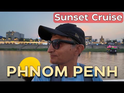 SUNSET CRUISE on the MEKONG RIVER PHNOM PENH, CAMBODIA 🇰🇭