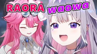 Raora asked Biboo to say her name and the hastag "RARAWARA" so cute【Koseki Bijou | Hololive EN】