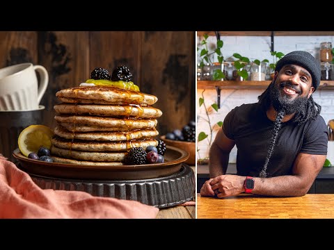 The Sweet and TANGY breakfast recipe combo you NEED | Vegan Lemon Poppy Seed Pancakes