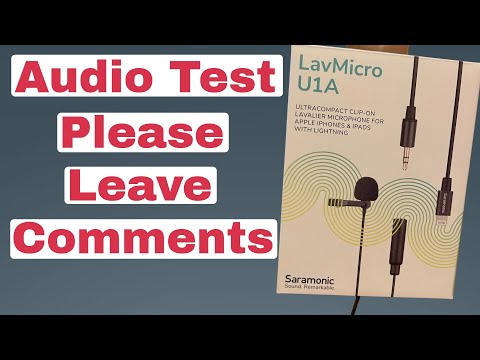 Saramonic LavMicro U1A Lavalier Microphone Test