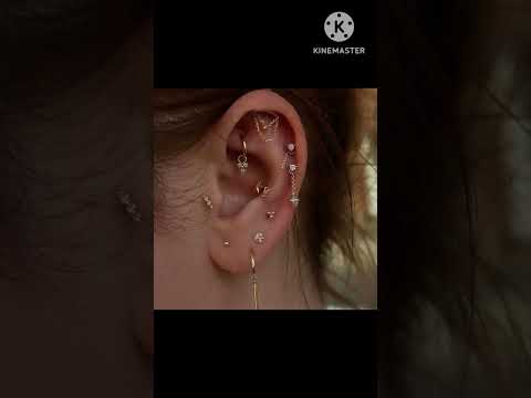 Stylish ear piercing idea's| ear piercing idea's for women| letest ear piercing designs