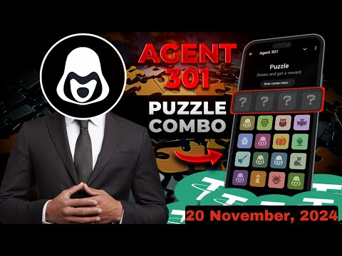 AGENT 301 PUZZLE 20 Nov, 2024 || How To Play and Today's Puzzle Codes