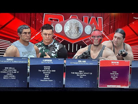 WWE 2K24 AWA Monday night dawn: The Elimanators vs The Bullies