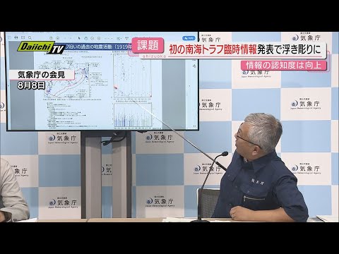 【２０２４地震防災】運用開始以来初「南海トラフ地震臨時情報」発表に“認知度”高まるも課題残す（静岡）