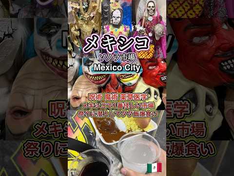 メキシコの怪しげな市場の祭りに潜入して食べほ飲みほの大騒ぎ！