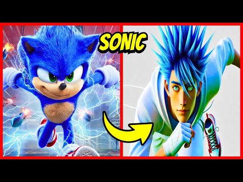 SONIC 3 pero en la VIDA REAL + 🦔🎤 Adivina los Personajes de SONIC 3 por su VOZ🎬🦔💙