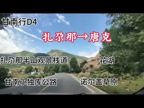 甘南行D4 扎尕那→唐克 甘南小独库 花湖 诺尔盖草原2024.6.23