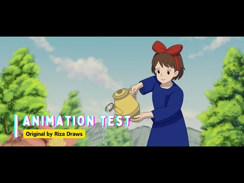 Kiki from Kiki's Delivery Service - Ghibli Studio Fanart Animation