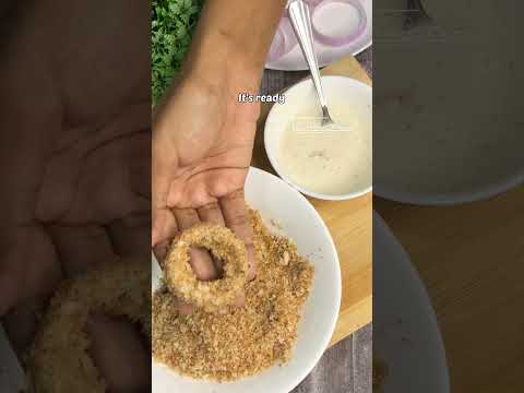 ONION RINGS |STARTER RECIPE WITH ONION | QUICK & EASY TO MAKE| #shorts #ashortaday #youtubeshorts