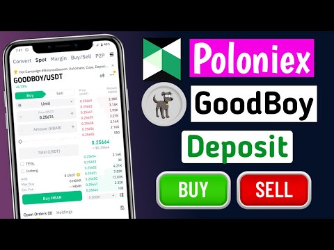 Poloniex Exchange GoodBoy Deposit & Buy Sell Process ! Goodboy token deposit poloniex