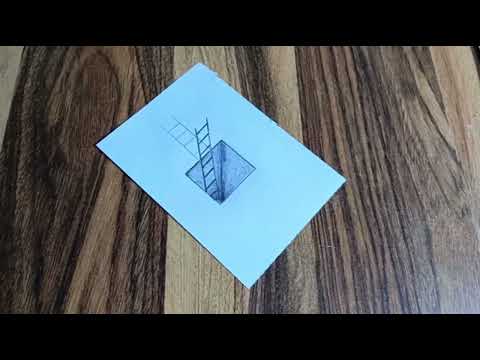 3D Drawing easy step by step/ How to draw 3D with pancil.