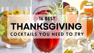 16 BEST THANKSGIVING COCKTAILS You Need To Try! #thanksgiving #thanksgivingday  #sharpaspirant